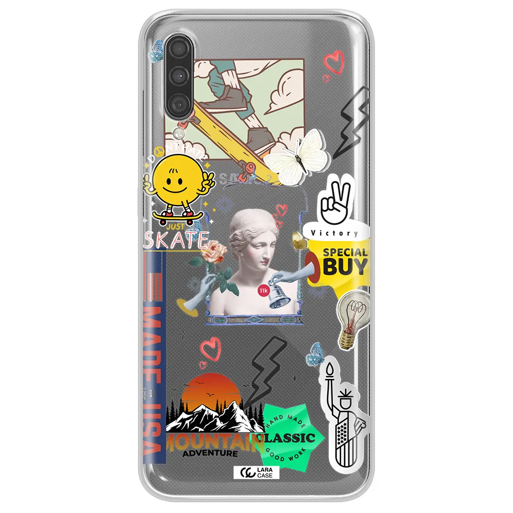 Usa Symbols Samsung A30S Clear TPU Case