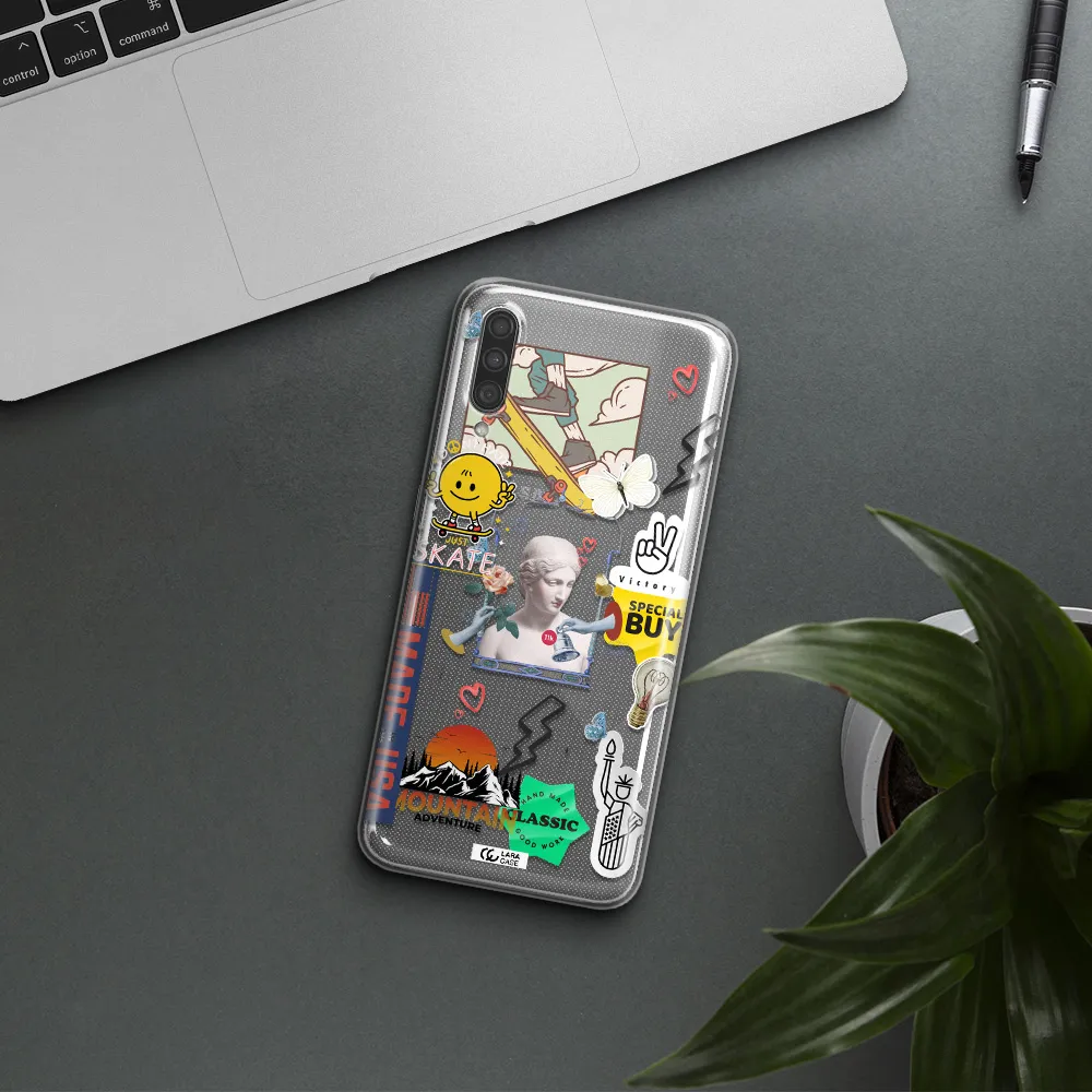 Usa Symbols Samsung A30S Clear TPU Case