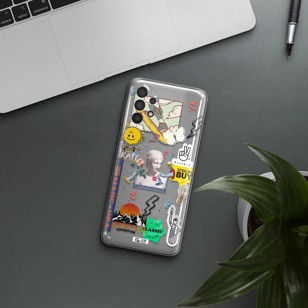 Usa Symbols Samsung A32 4G Clear Tpu Case