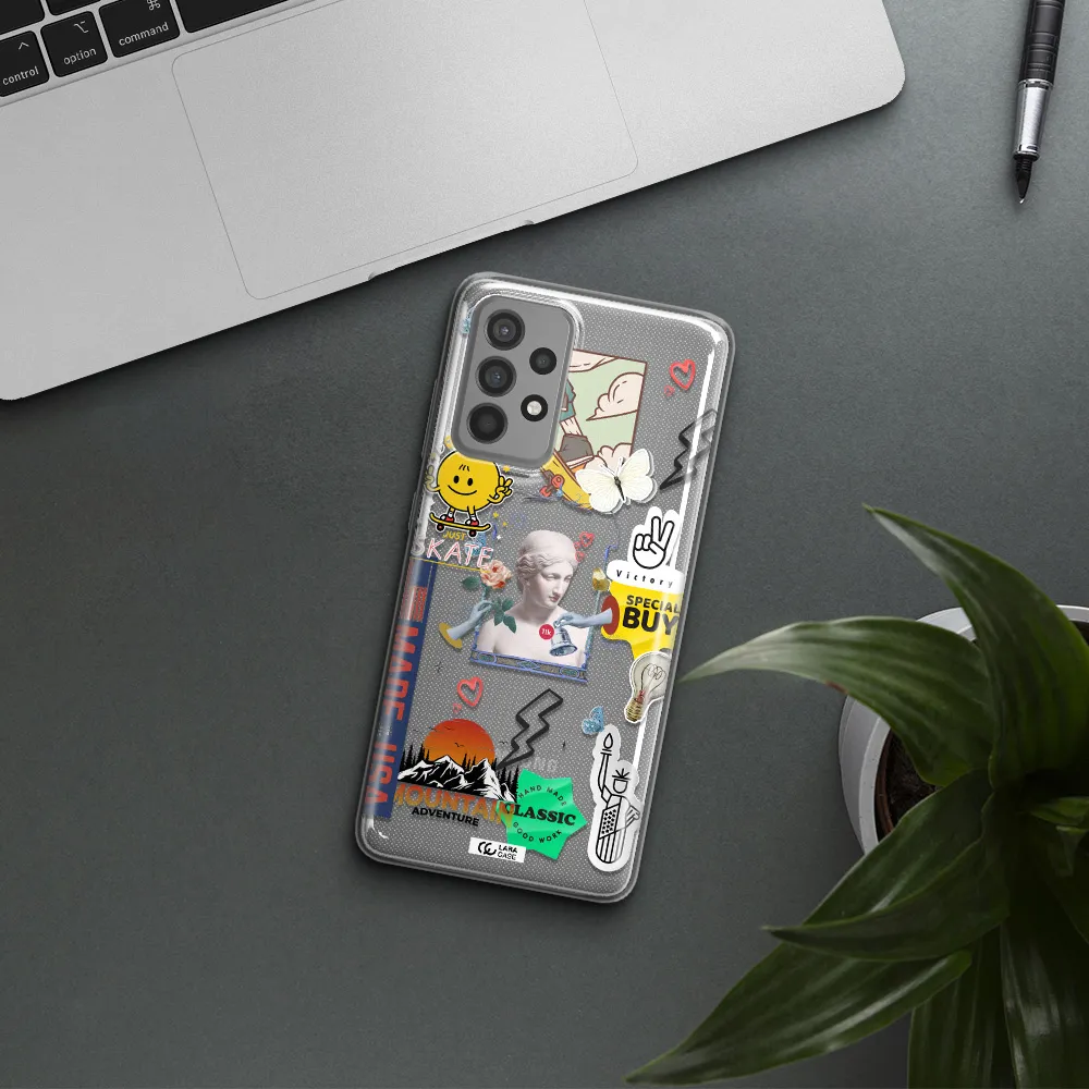 Usa Symbols Samsung A52 Clear TPU Case