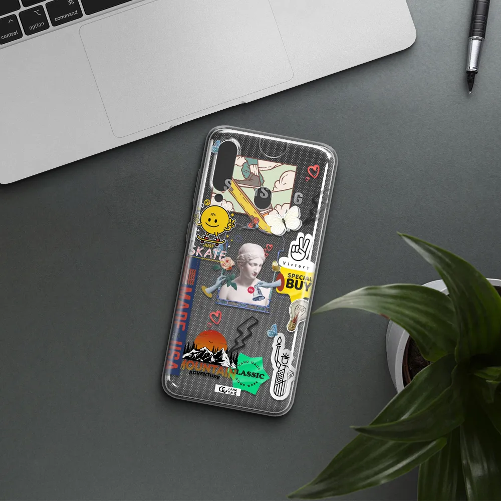 Usa Symbols Samsung A60 Clear TPU Case