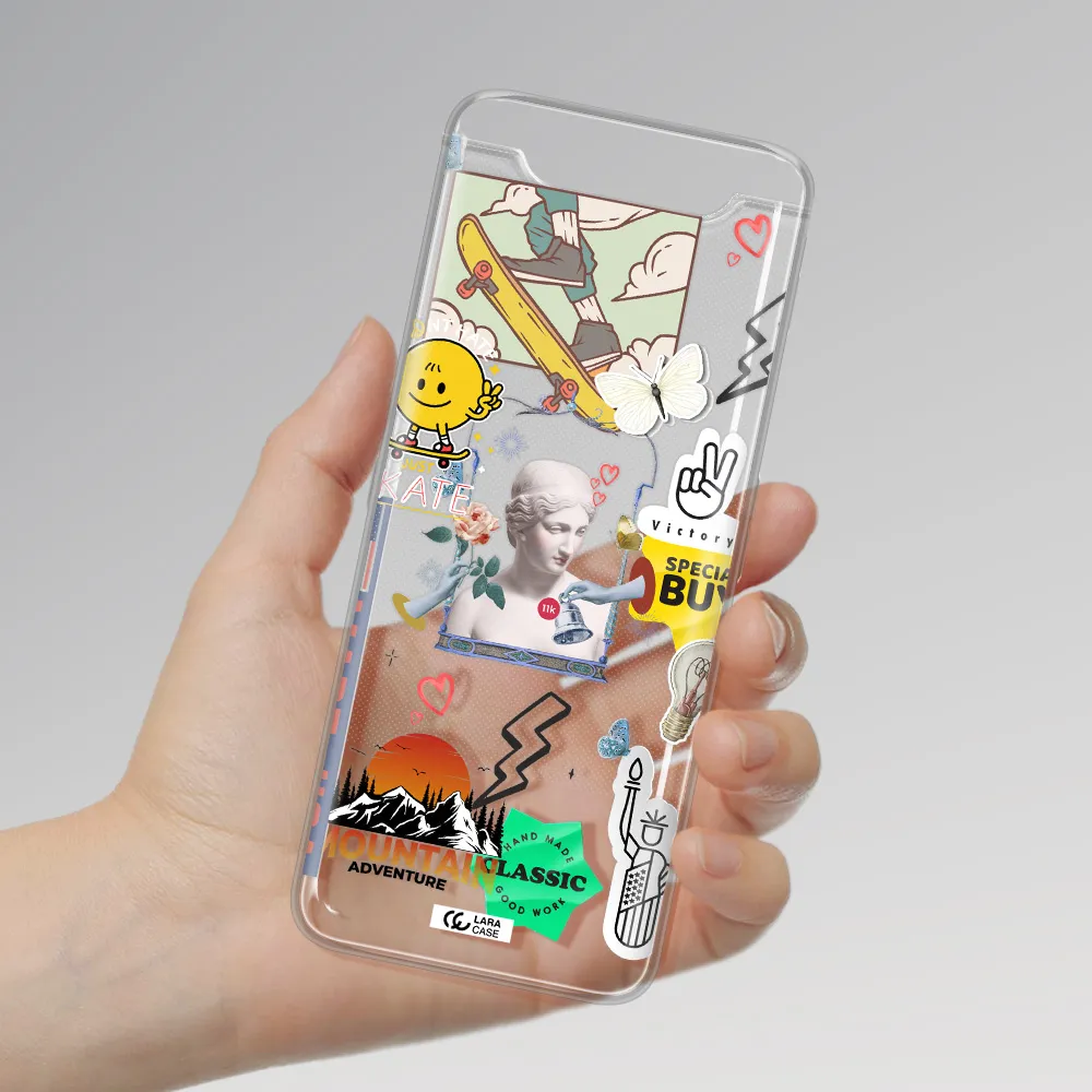Usa Symbols Samsung A80 Clear TPU Case