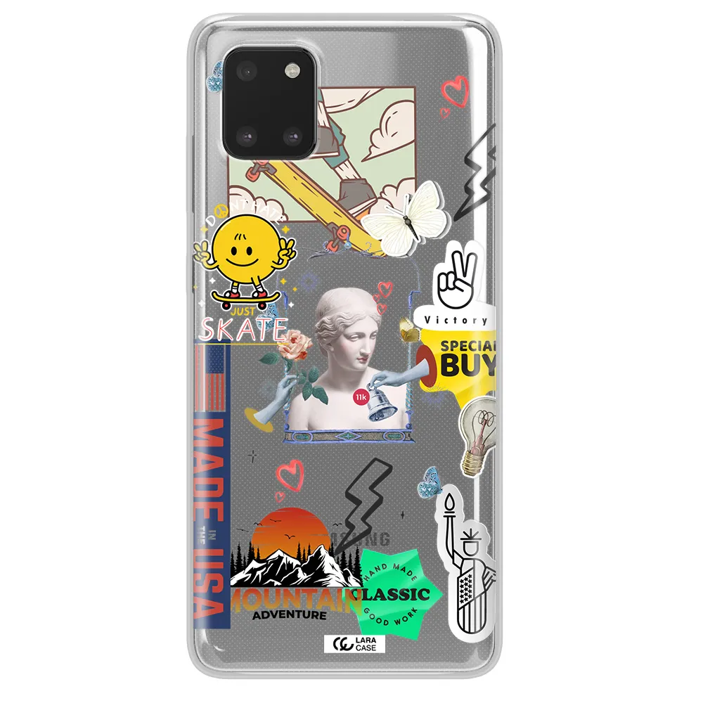 Usa Symbols Samsung A81 Clear TPU Case
