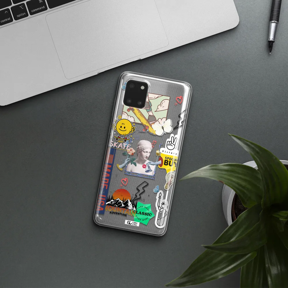 Usa Symbols Samsung A81 Clear TPU Case