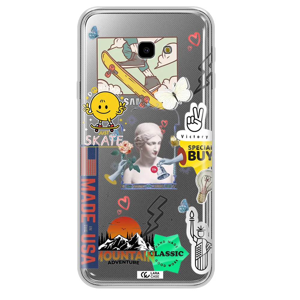 Usa Symbols Samsung J4 Plus Clear TPU Case