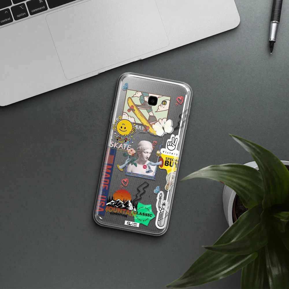 Usa Symbols Samsung J4 Plus Clear TPU Case