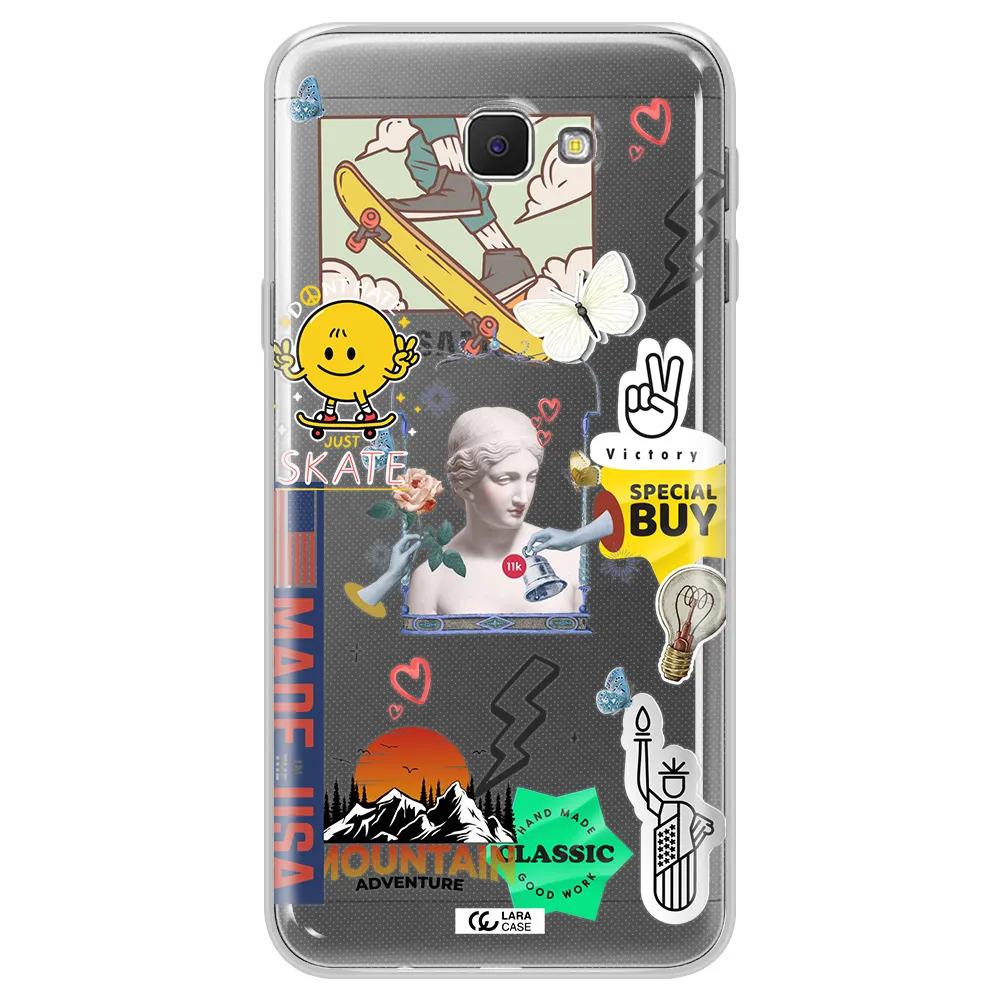 Usa Symbols Samsung J5 Prime Clear TPU Case