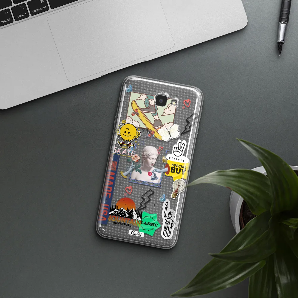 Usa Symbols Samsung J7 Prim Clear TPU Case