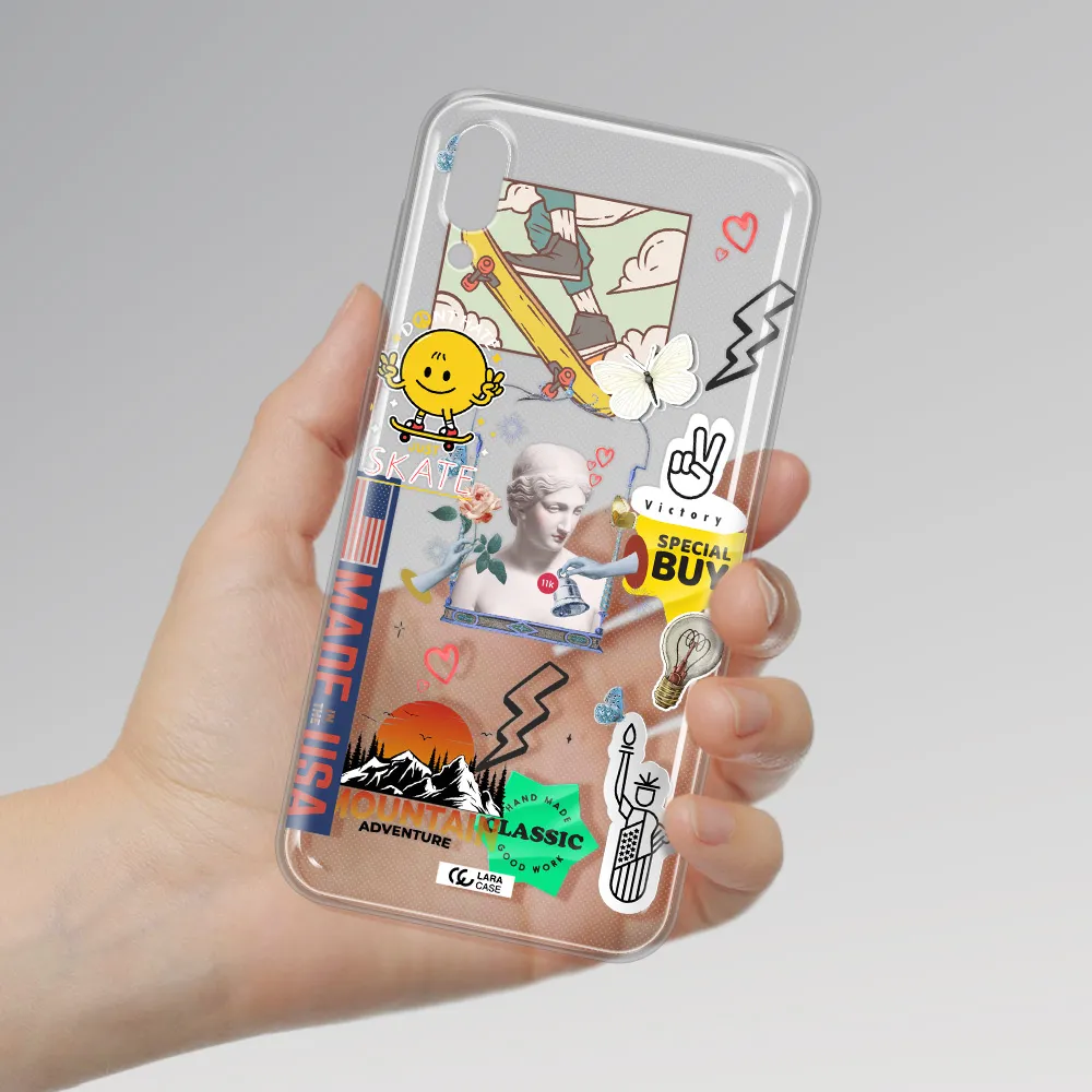 Usa Symbols Samsung M10 Clear TPU Case