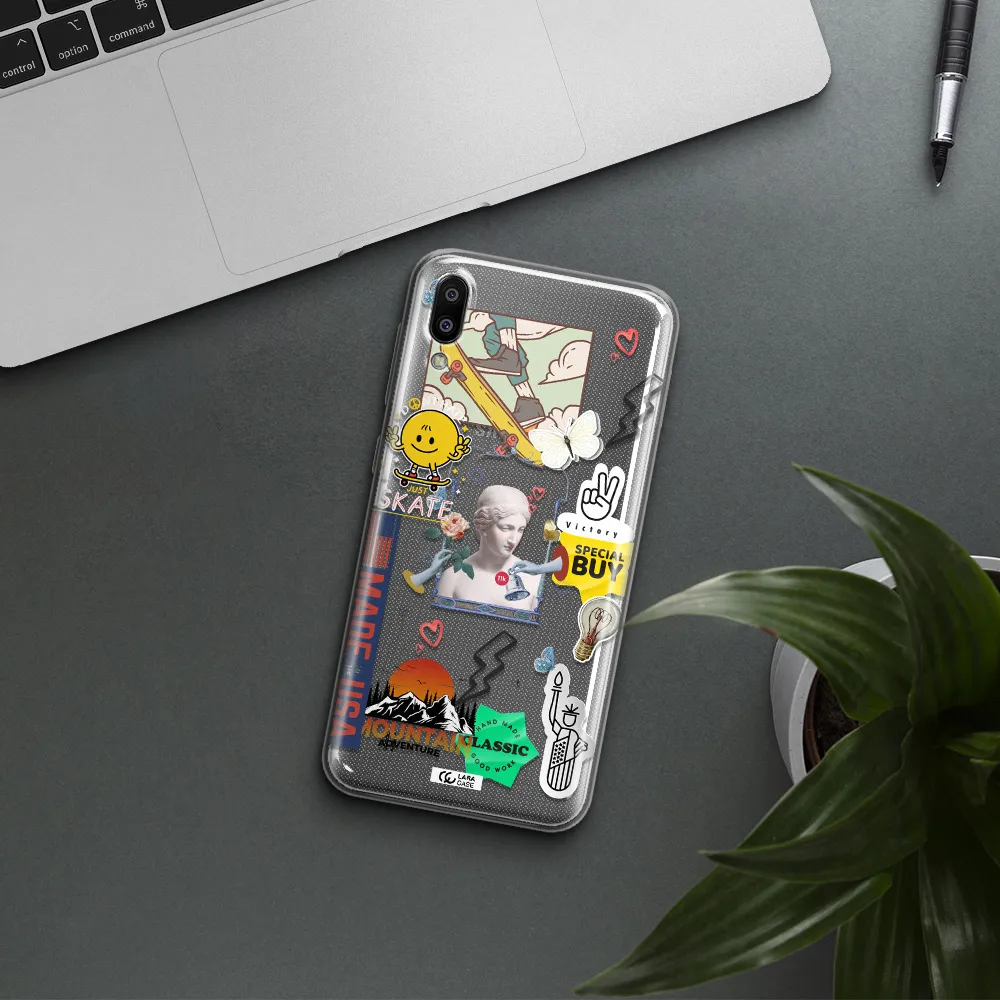 Usa Symbols Samsung M10 Clear TPU Case