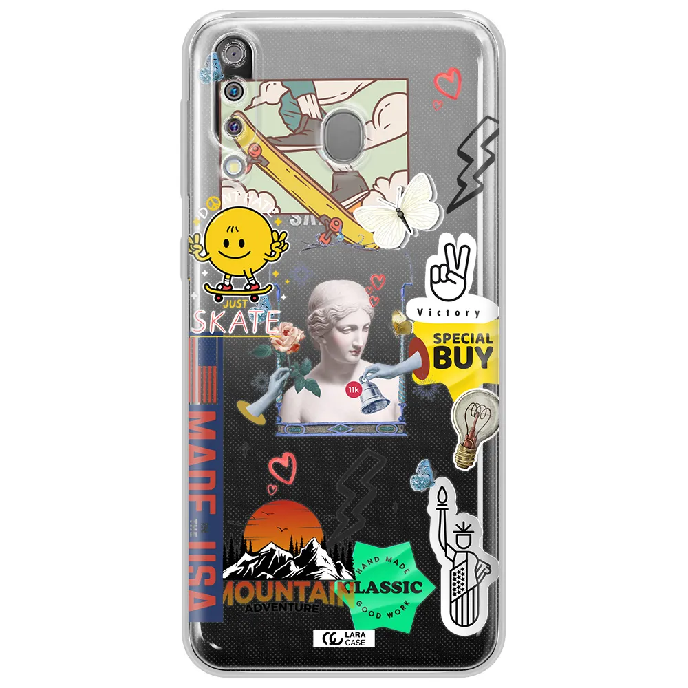 Usa Symbols Samsung M30 Clear TPU Case