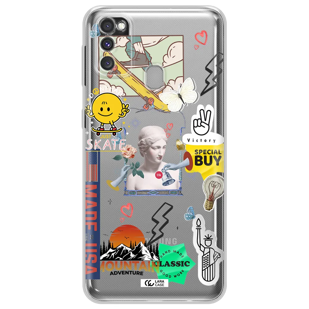 Usa Symbols Samsung M30S Clear TPU Case