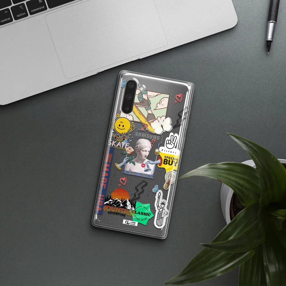 Usa Symbols Samsung Note 10 Clear TPU Case