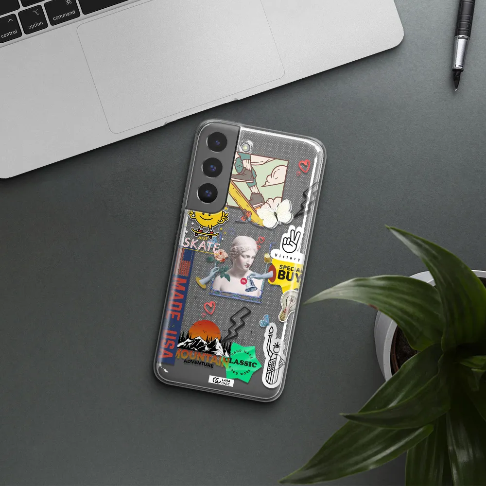 Usa Symbols Samsung S 22 Clear TPU Case