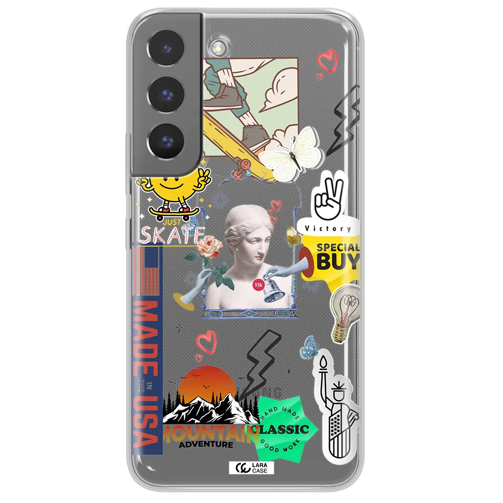 Usa Symbols Samsung S 22 Plus Clear TPU Case