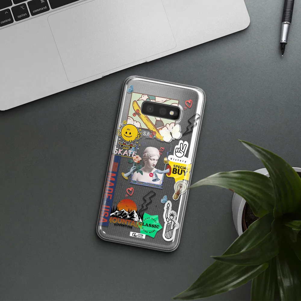 Usa Symbols Samsung S10e Clear TPU Case