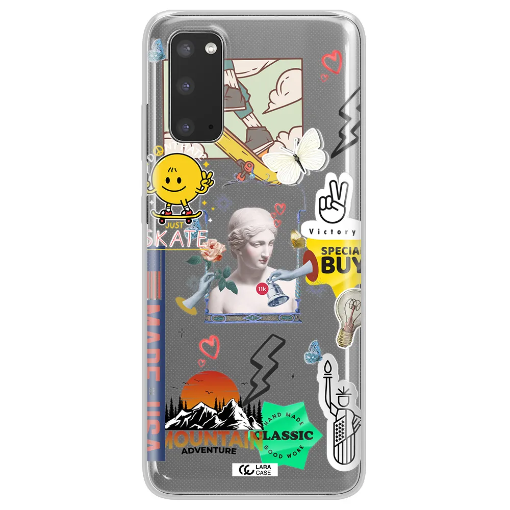 Usa Symbols Samsung S20 Clear TPU Case