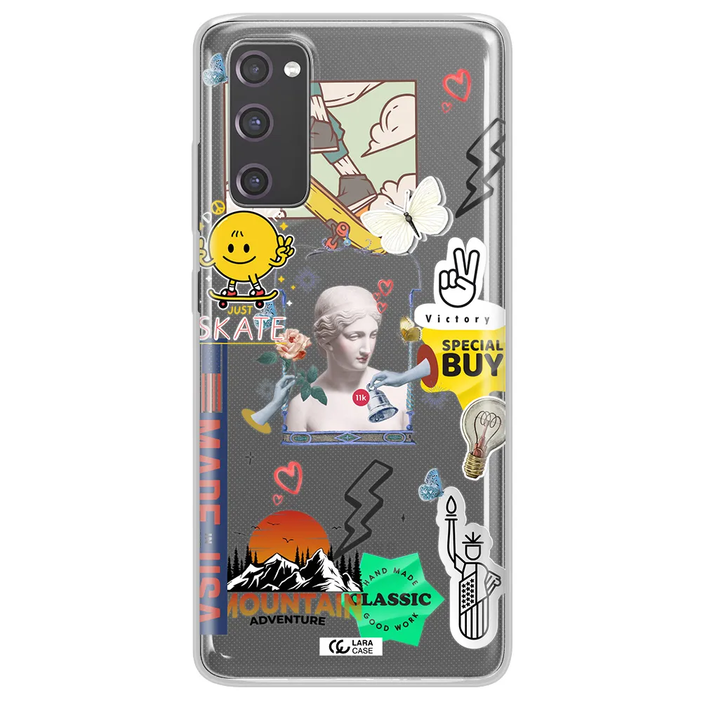 Usa Symbols Samsung S20 Fe Clear TPU Case