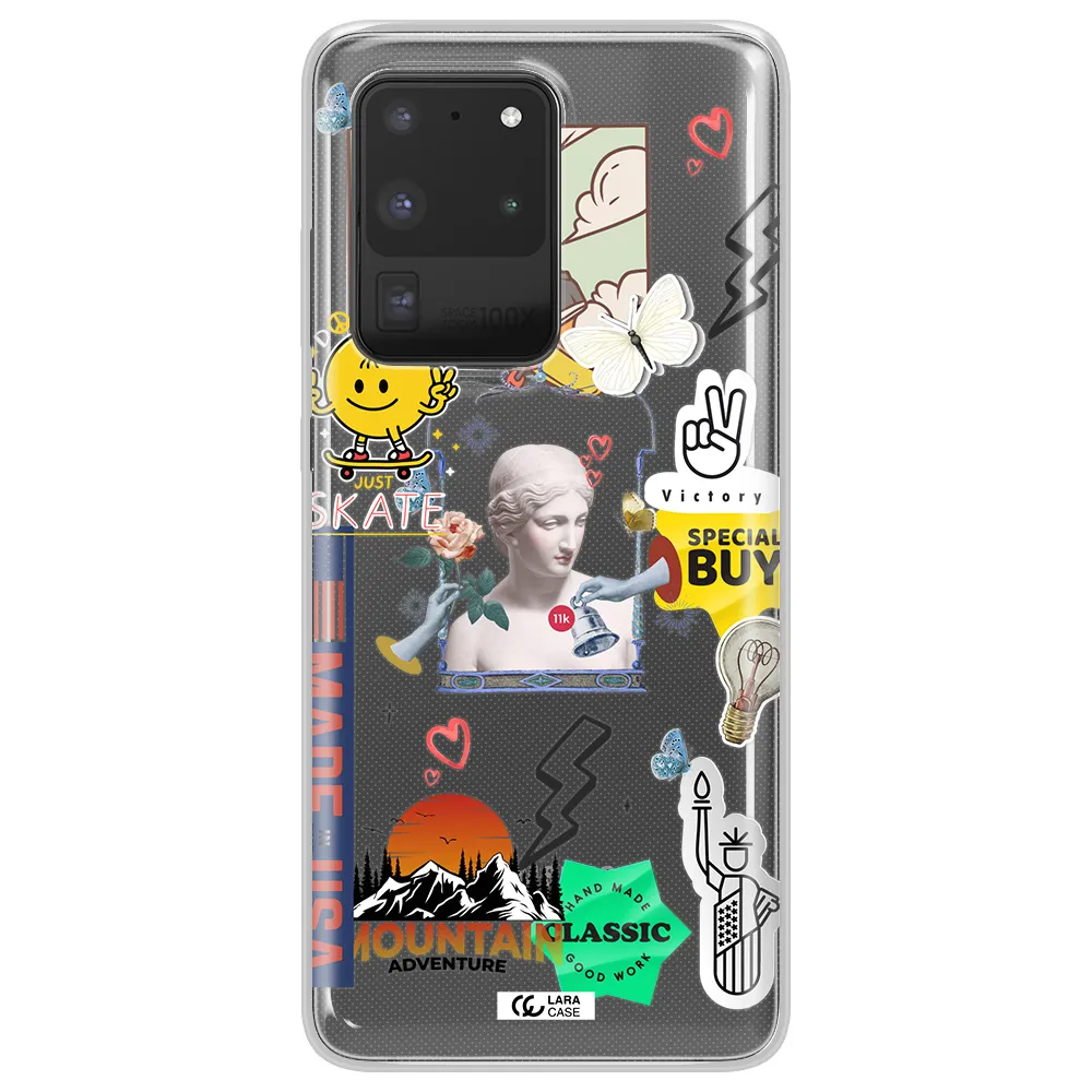 Usa Symbols Samsung S20 Ultra Clear TPU Case