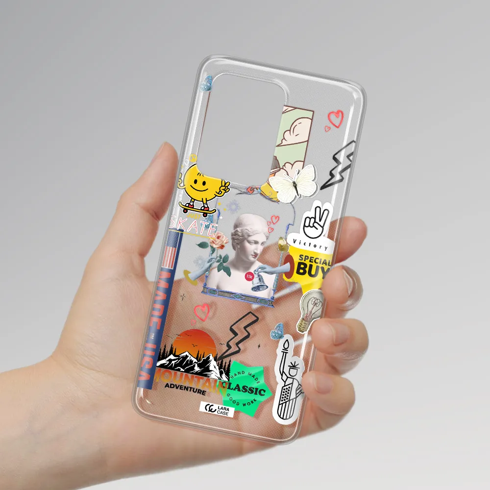 Usa Symbols Samsung S20 Ultra Clear TPU Case