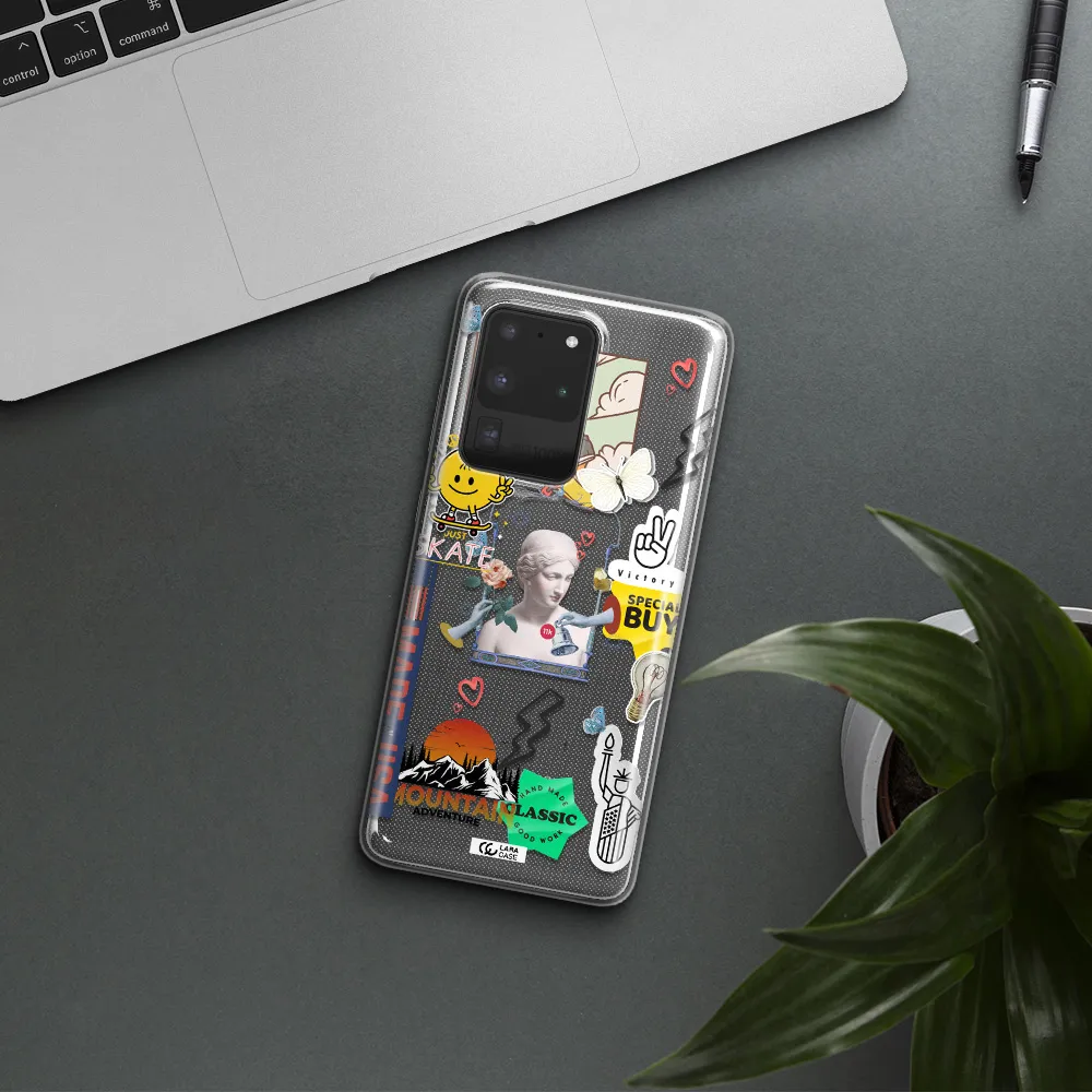 Usa Symbols Samsung S20 Ultra Clear TPU Case