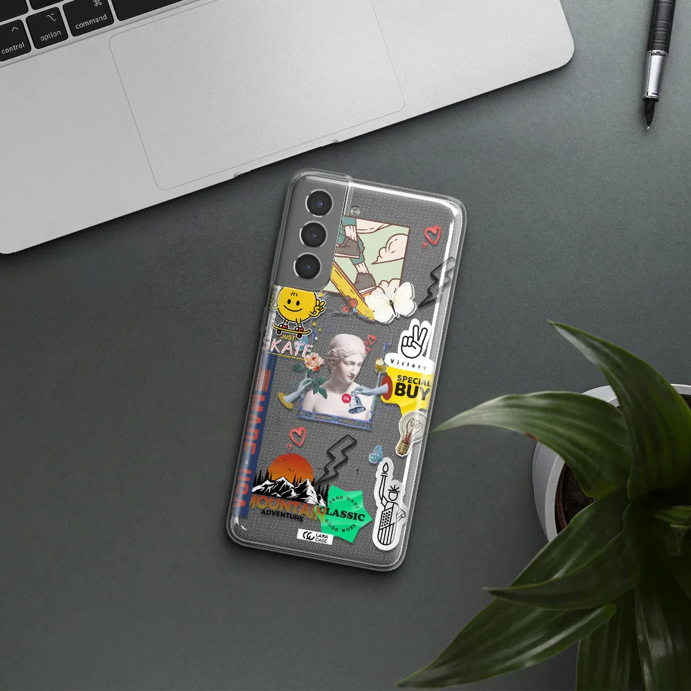 Usa Symbols Samsung S21 Clear TPU Case