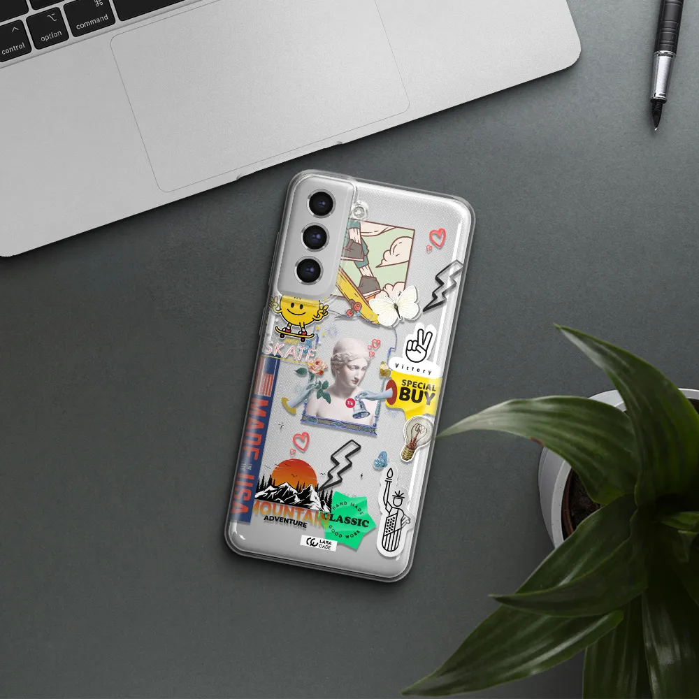 Usa Symbols Samsung S21 Fe Clear Tpu Case