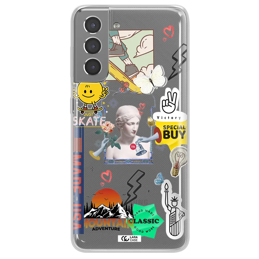 Usa Symbols Samsung S21 Plus Clear TPU Case
