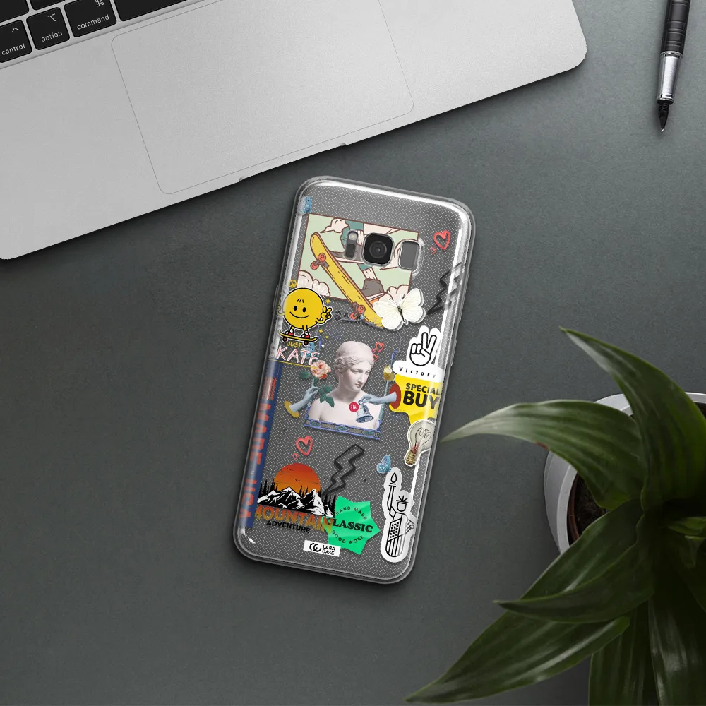 Usa Symbols Samsung S8 Plus Clear TPU Case