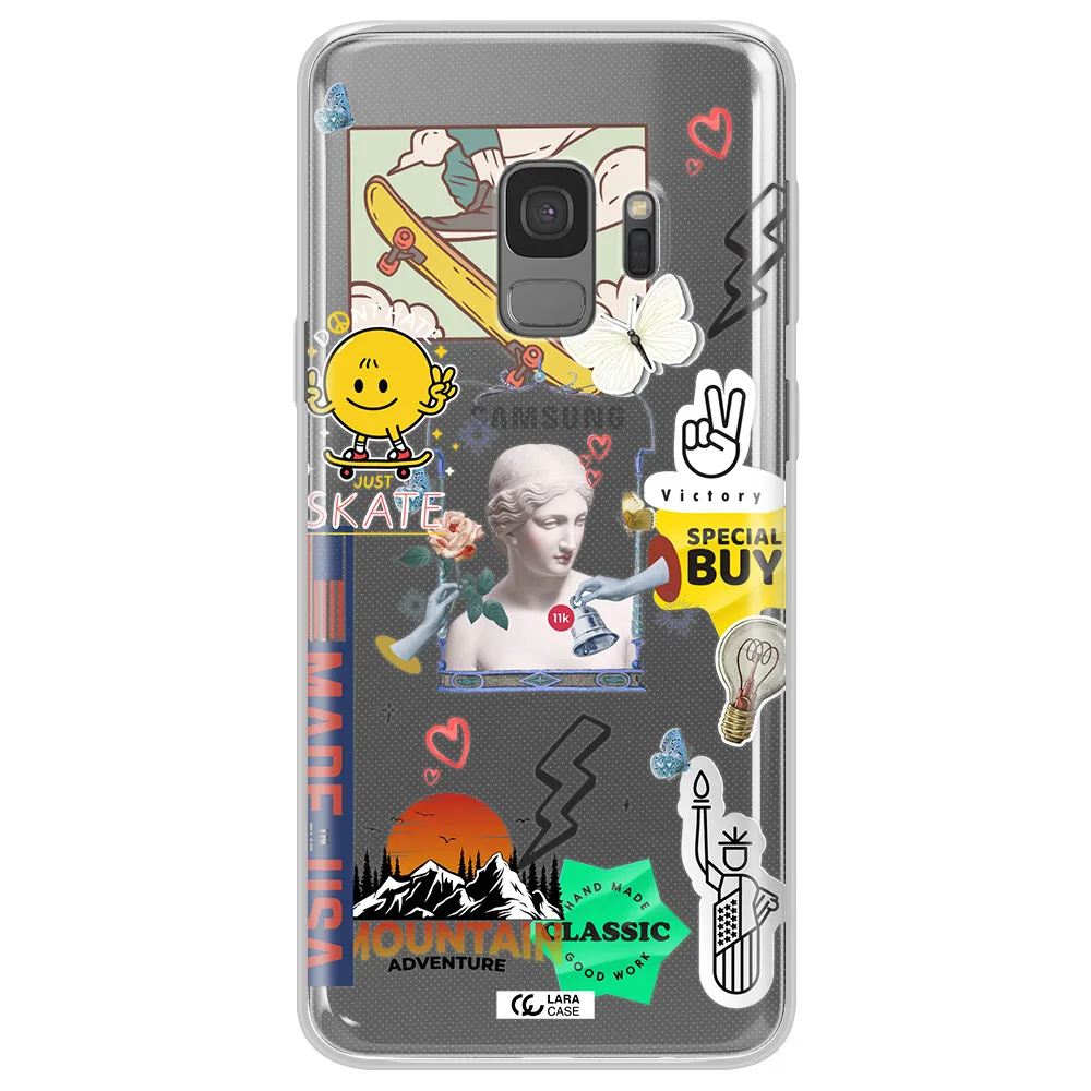 Usa Symbols Samsung S9 Clear TPU Case
