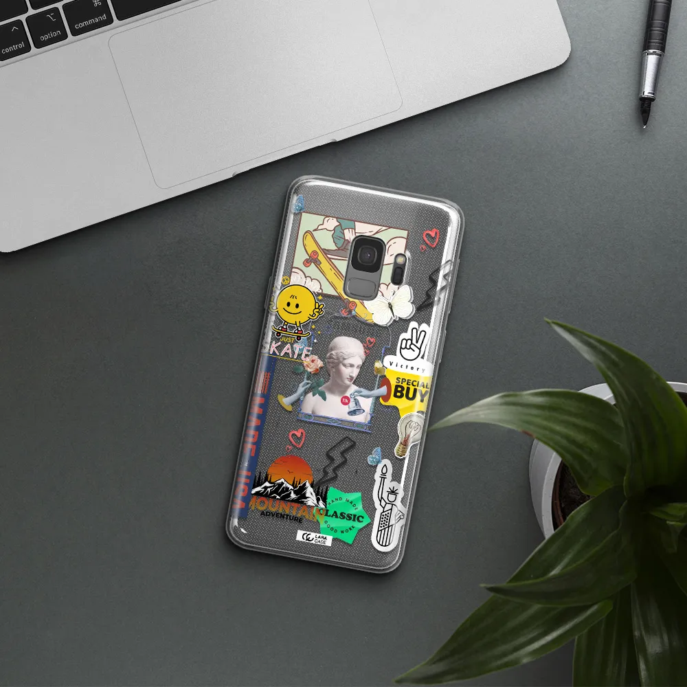 Usa Symbols Samsung S9 Clear TPU Case