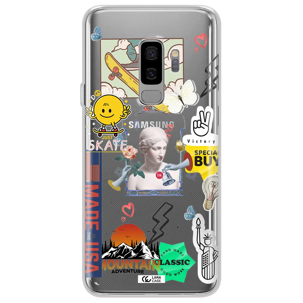 Usa Symbols Samsung S9 Plus Clear TPU Case