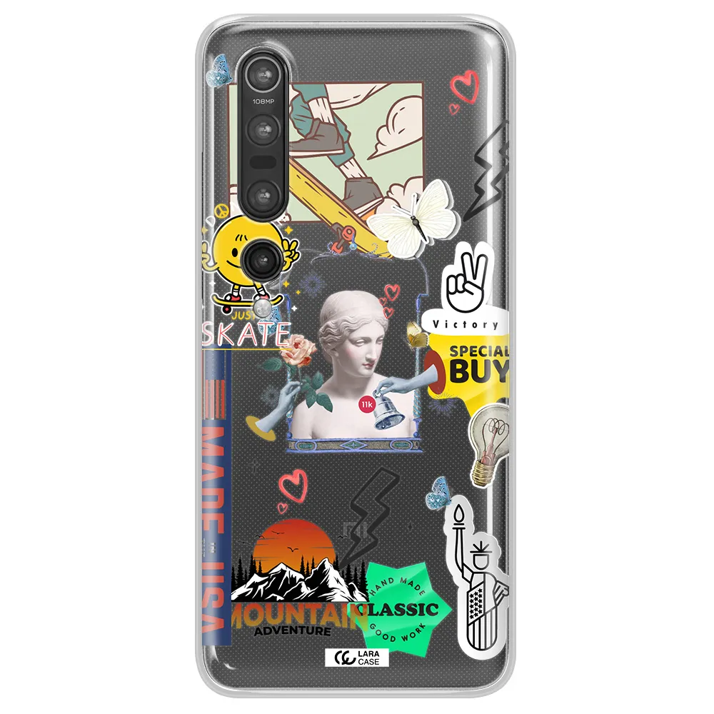 Usa Symbols Xiaomi Mi 10 Pro Clear TPU Case