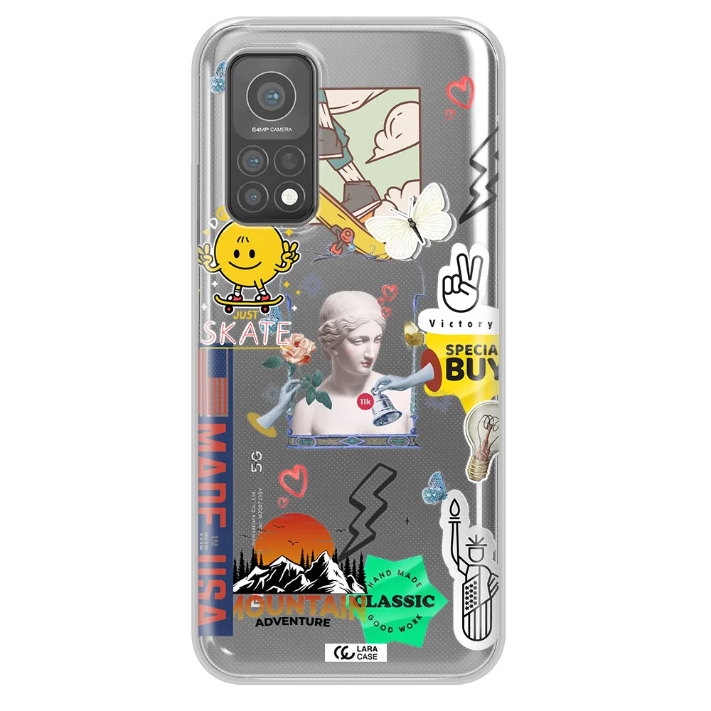 Usa Symbols Xiaomi Mi 10 T Pro Clear TPU Case