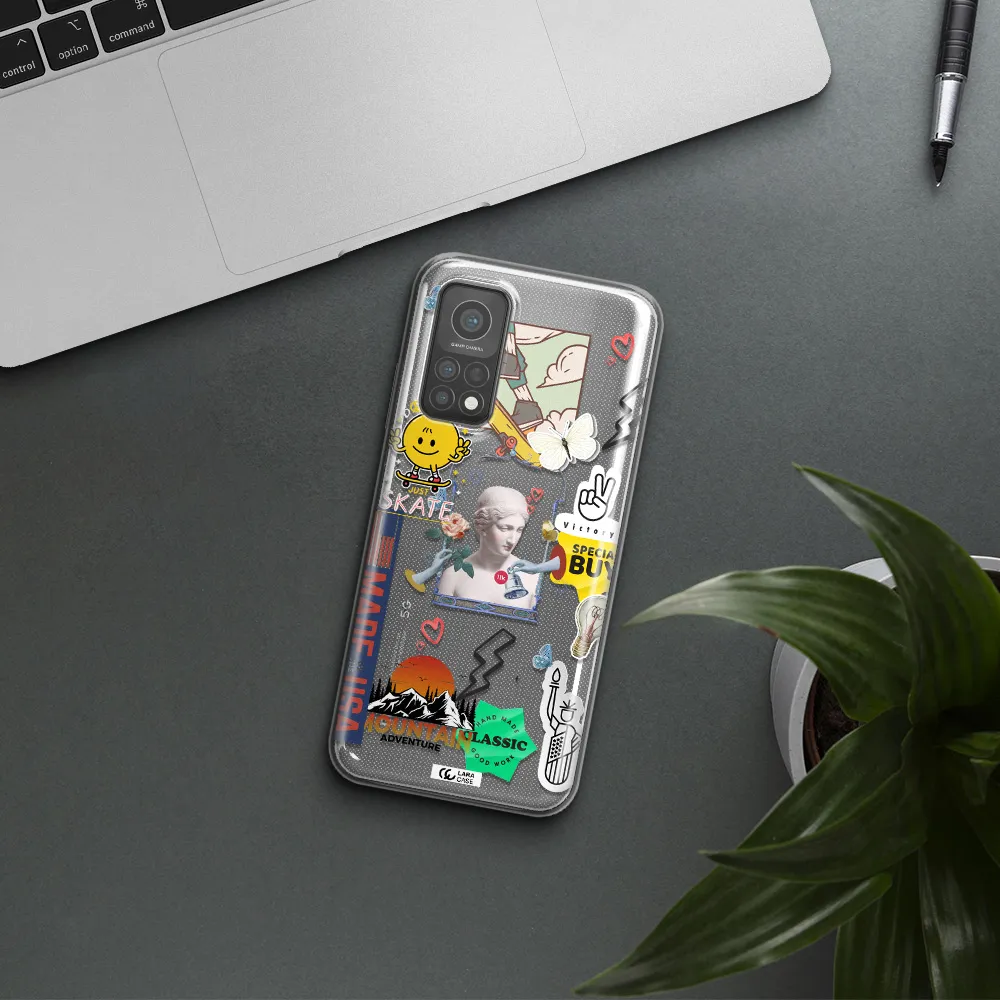 Usa Symbols Xiaomi Mi 10 T Pro Clear TPU Case