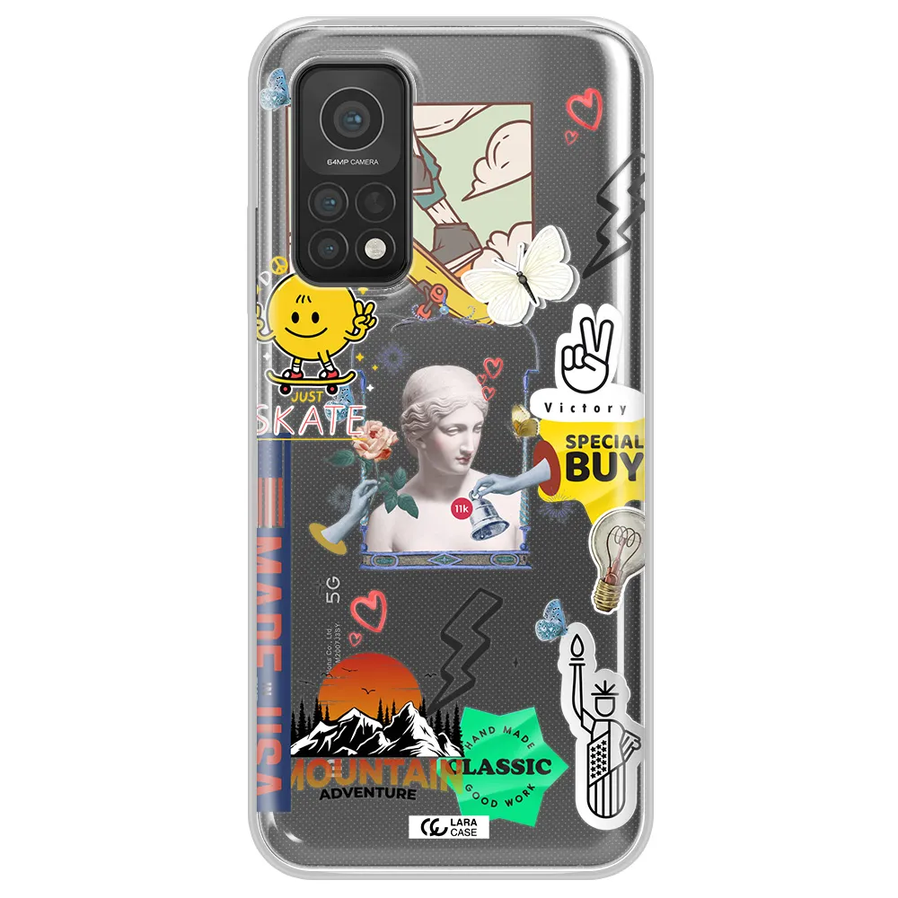 Usa Symbols Xiaomi Mi 10T Clear TPU Case