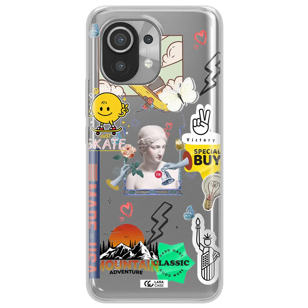 Usa Symbols Xiaomi Mi 11 Clear TPU Case