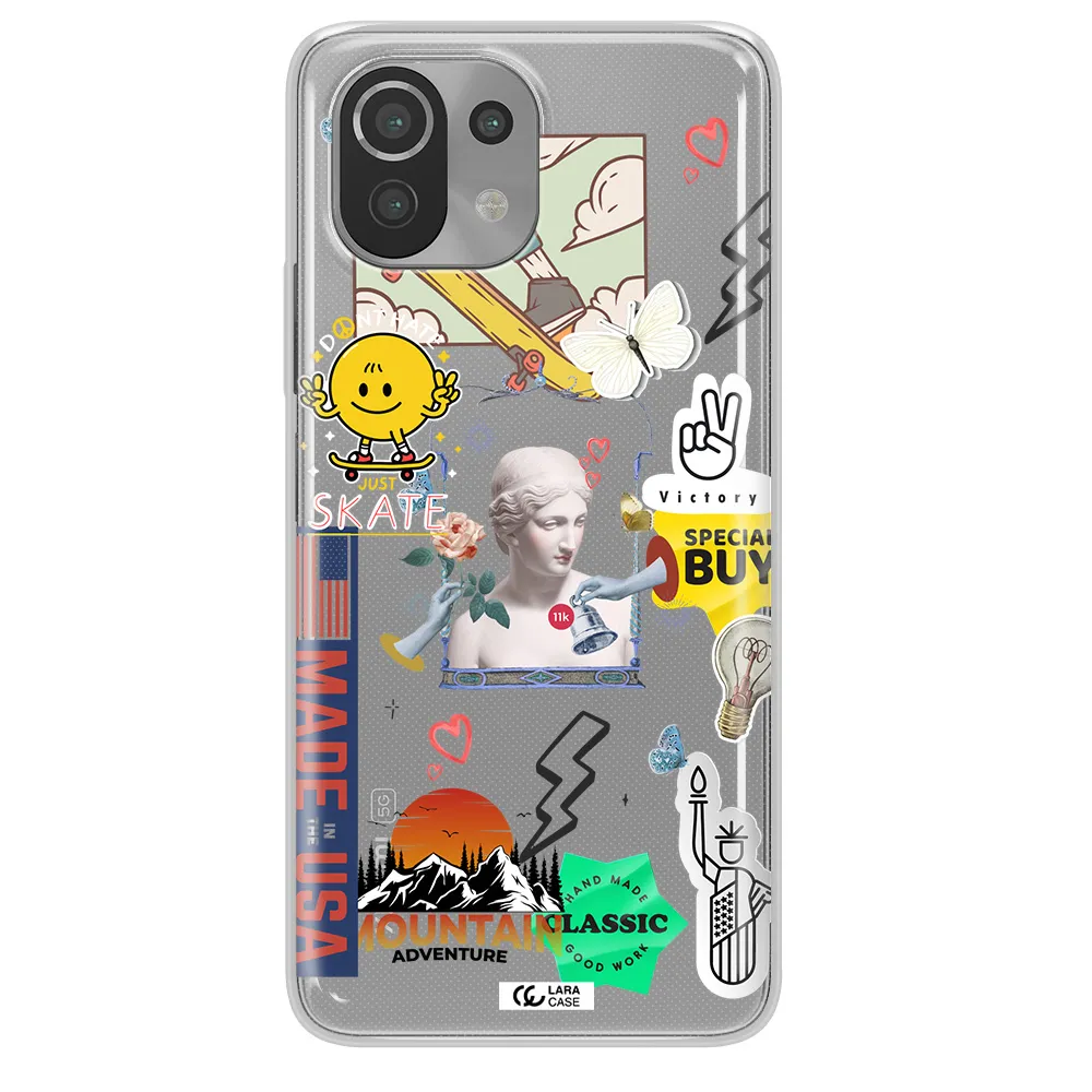 Usa Symbols Xiaomi Mi 11 Lite Clear TPU Case