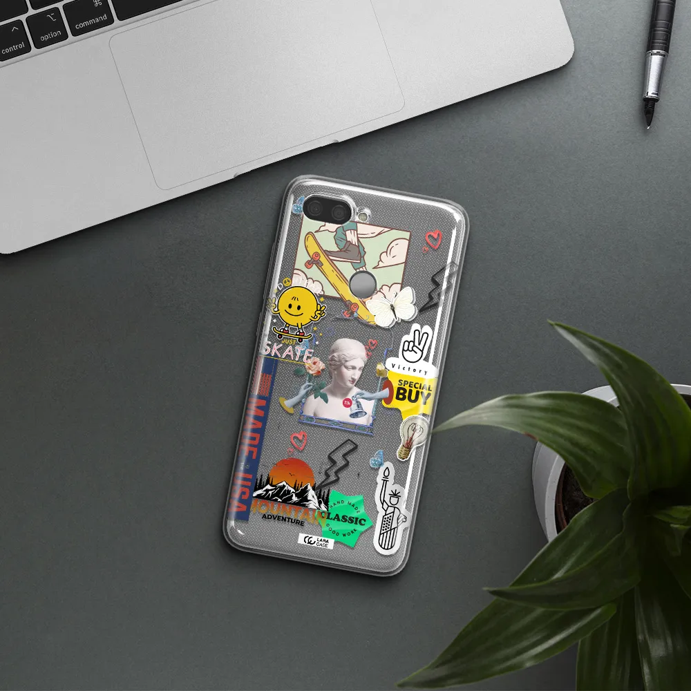 Usa Symbols Xiaomi Mi 8 Lite Clear TPU Case