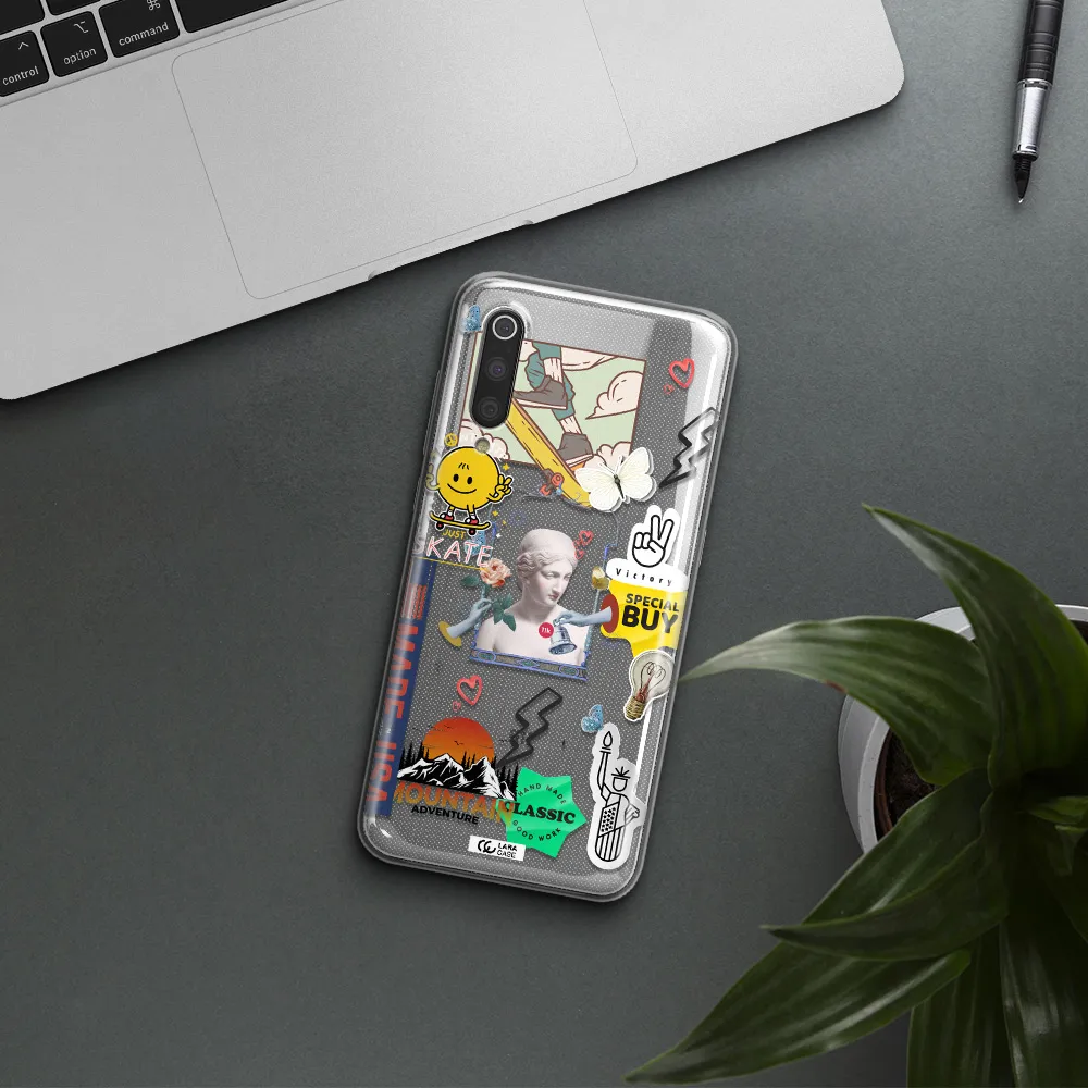 Usa Symbols Xiaomi Mi 9 Clear TPU Case