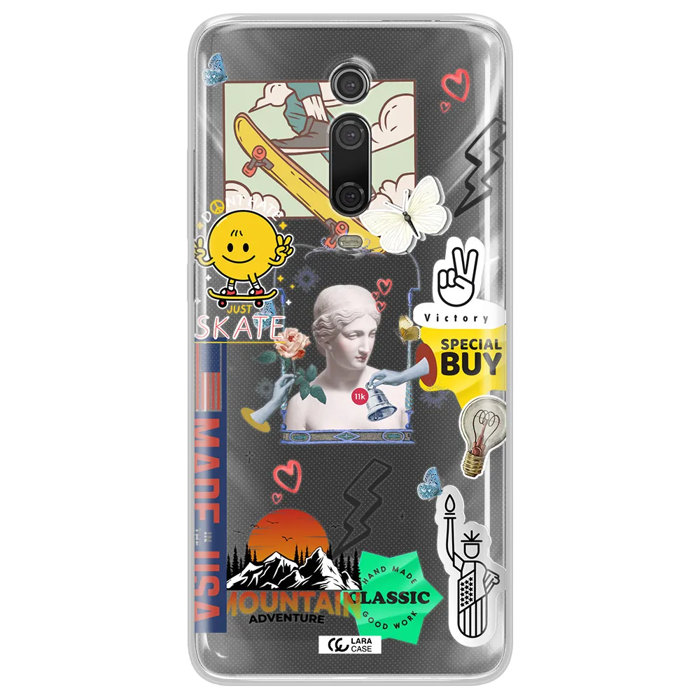 Usa Symbols Xiaomi Mi 9T Clear TPU Case