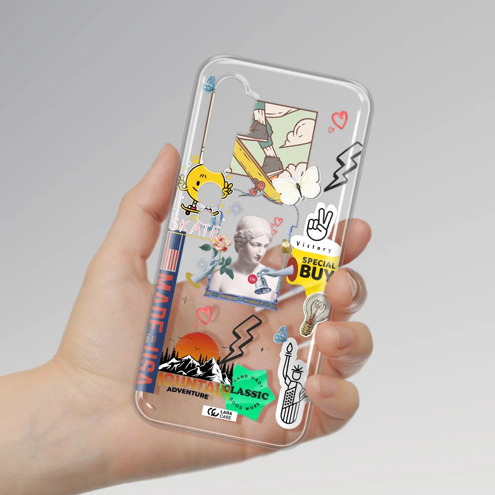 Usa Symbols Xiaomi Mi Note 10 Clear TPU Case