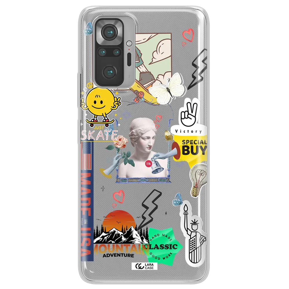 Usa Symbols Xiaomi Note 10 Pro Clear TPU Case