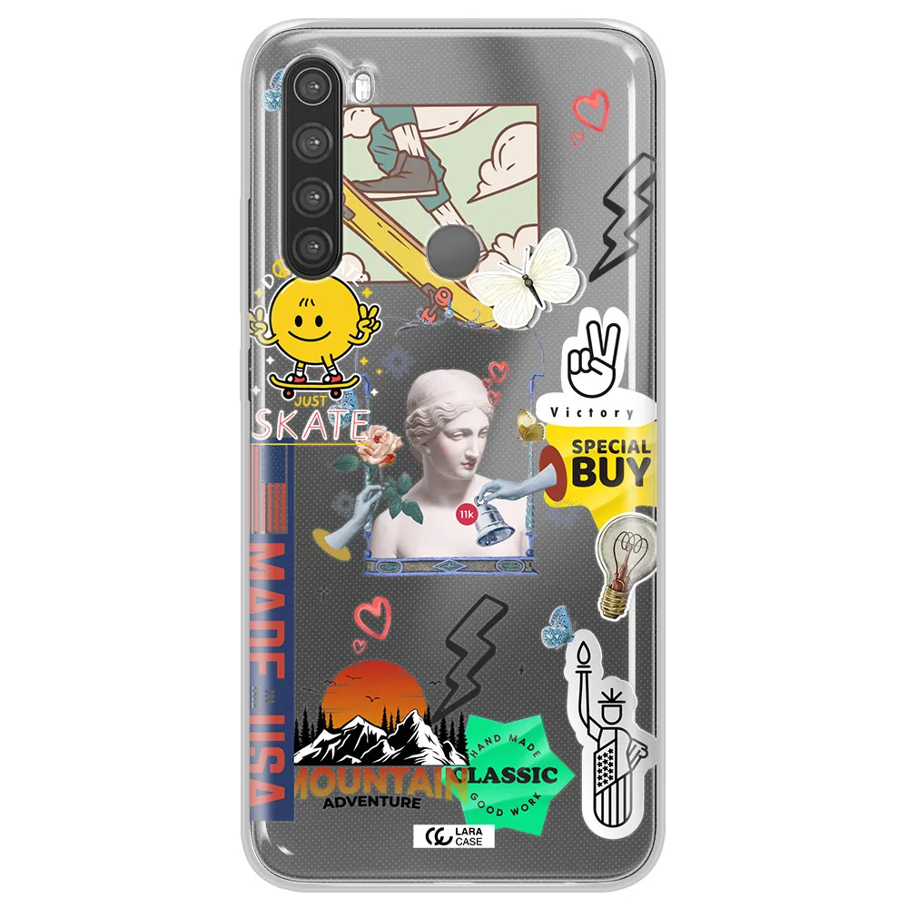 Usa Symbols Xiaomi Note 8 Clear TPU Case