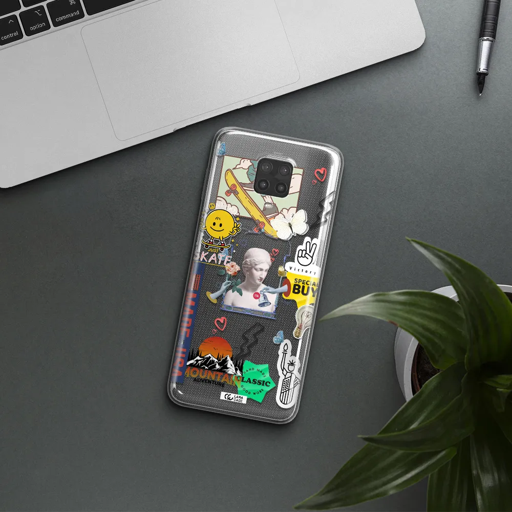 Usa Symbols Xiaomi Note 9 Pro Clear TPU Case