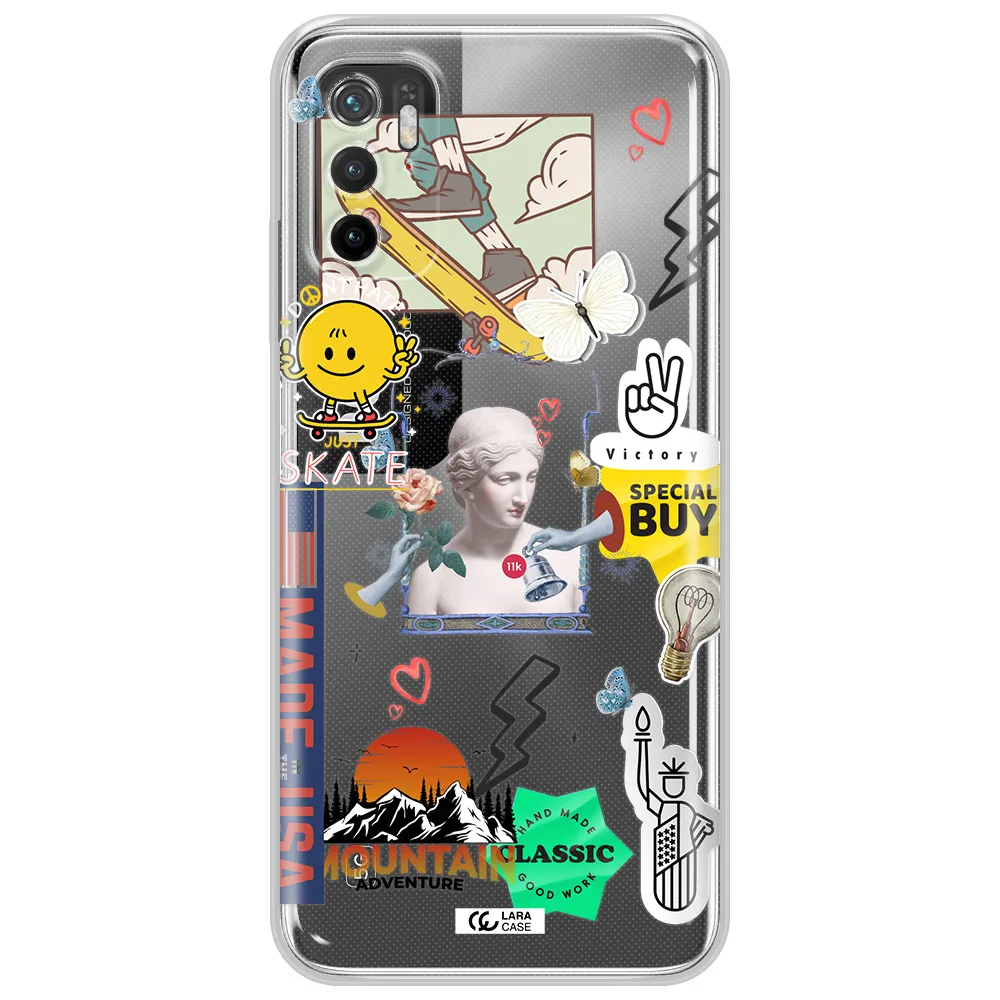 Usa Symbols Xiaomi Poco M3 Pro Clear Tpu Case