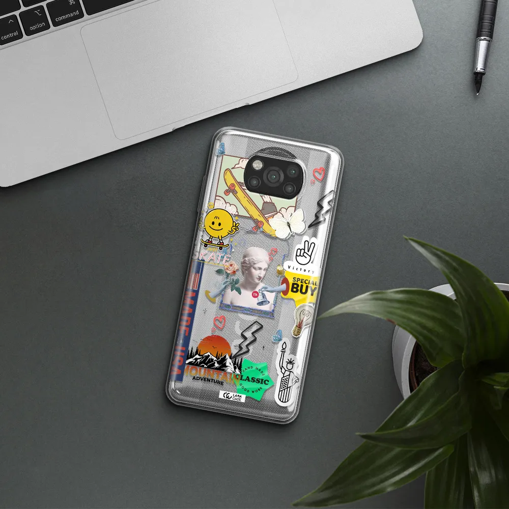 Usa Symbols Xiaomi Poco X3 Clear TPU Case