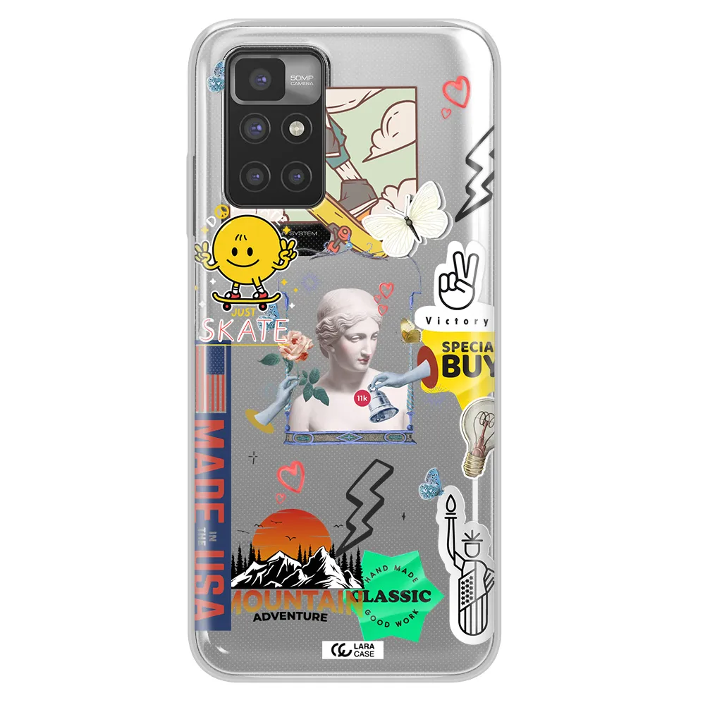 Usa Symbols Xiaomi Redmi 10 Clear TPU Case