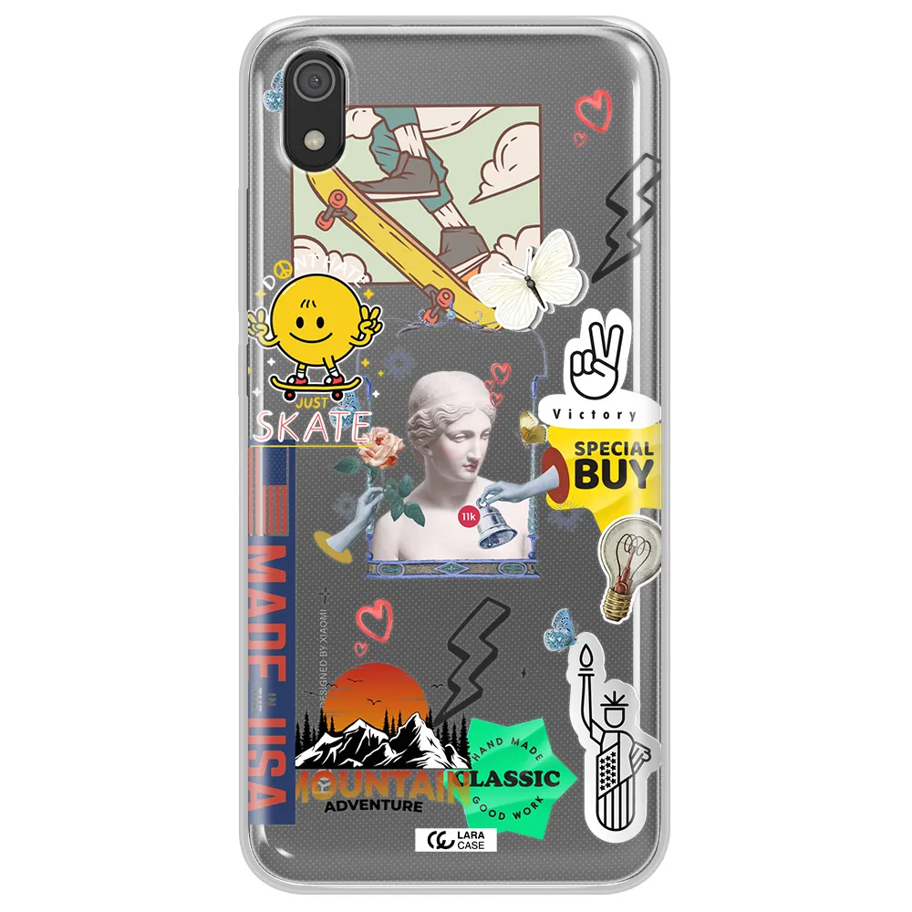 Usa Symbols Xiaomi Redmi 7A Clear TPU Case