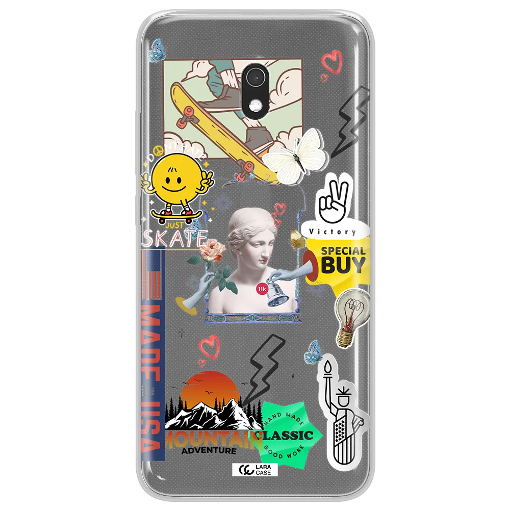 Usa Symbols Xiaomi Redmi 8A Clear TPU Case